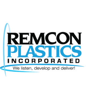 A picture of the logo for remcon plastics.