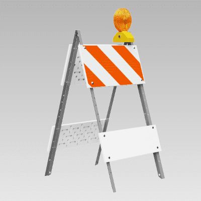 A-Frame Folding Barricades Houston Barricade and Supply